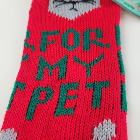 2 Vintage NOS 16" Pet Christmas Stocking With Mouse By Greenbacks - Picture 4 of 6